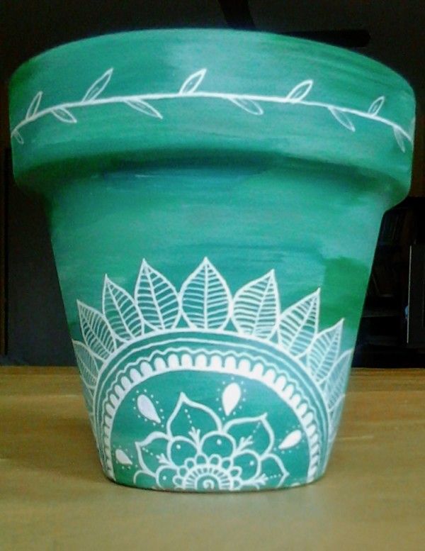 Mini tiesto con mandala