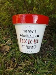 Mini maceta con frase