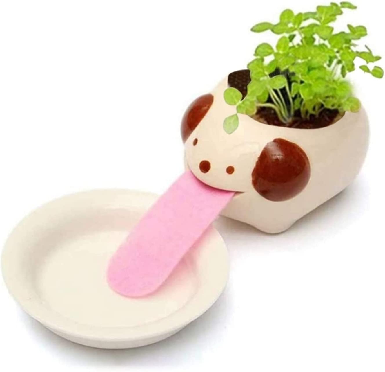 Maceta mini con forma de perro