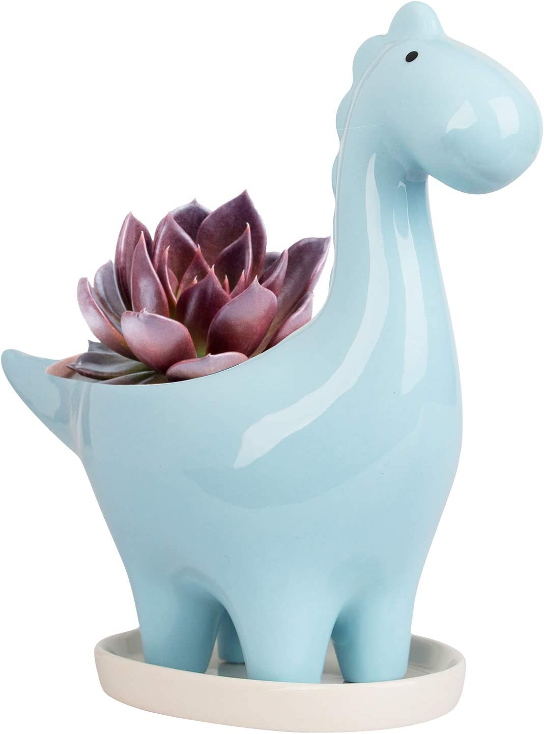 Maceta con forma de dinosaurio