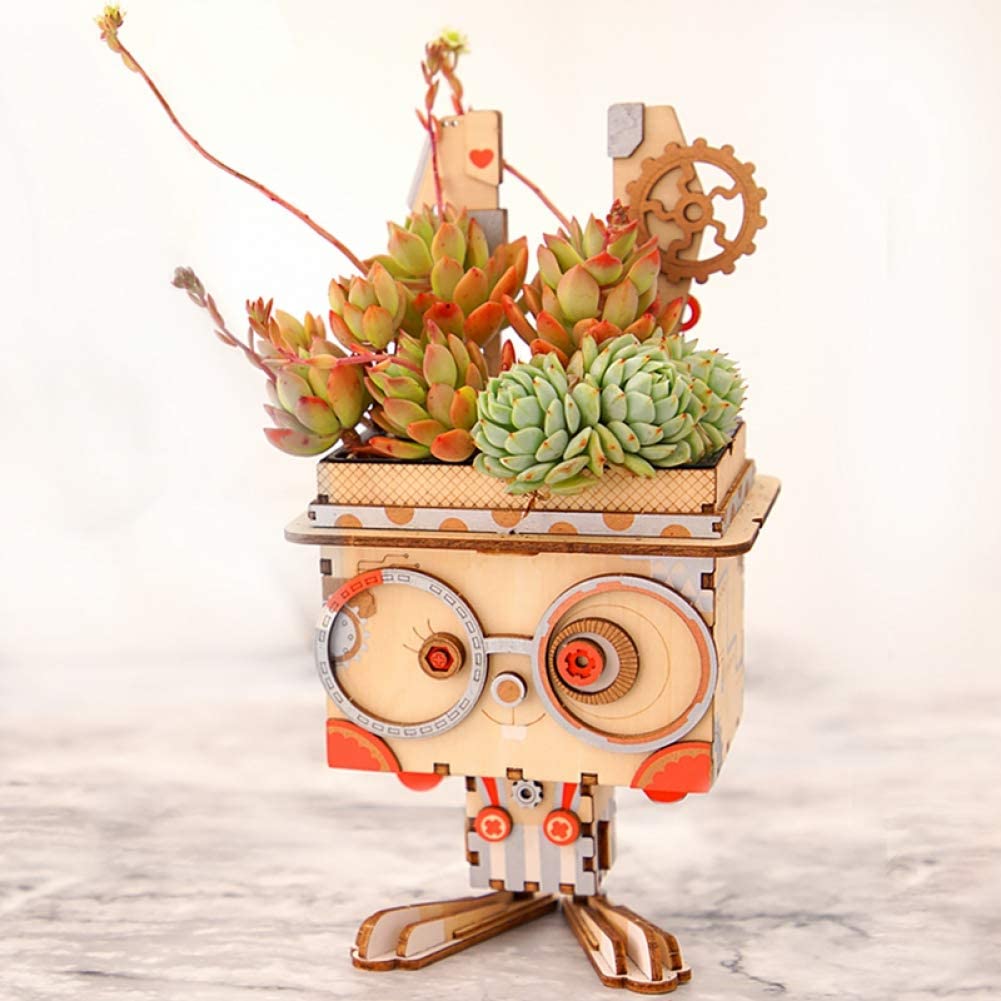 Maceta de madera DIY conejo