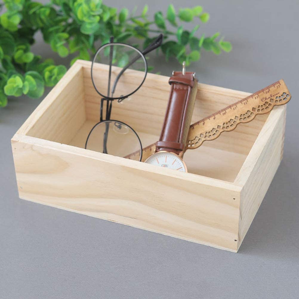 Mini maceta de madera caja