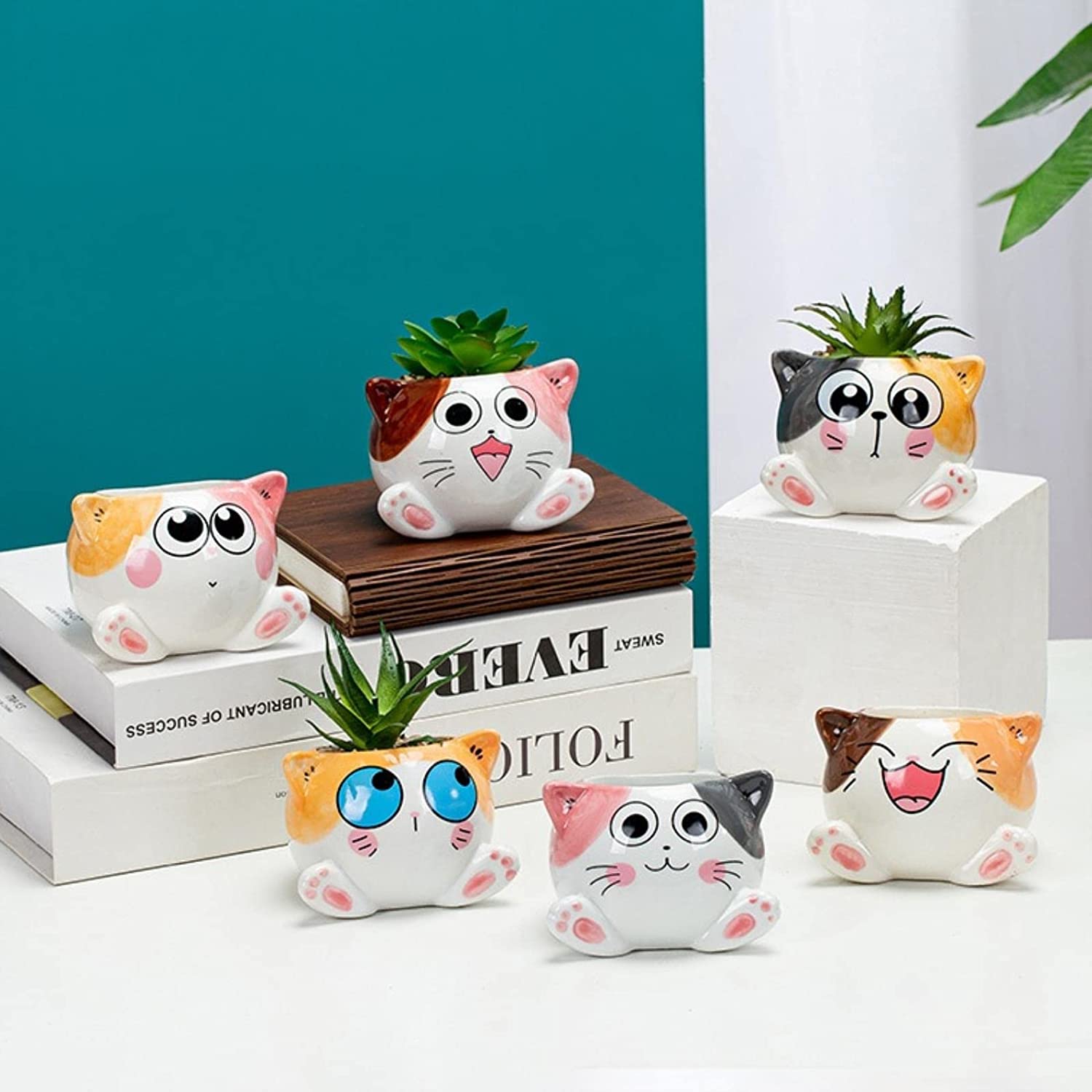 Mini macetas dibujo animados