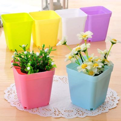 Mini macetas colores alegres